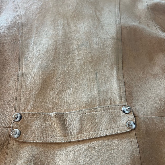 Vintage 100% leather blazer style jacket - Picture 3 of 5